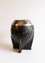 Mate Torpedo - Virola De Acero - Cuero Repujado